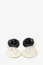Pre-loved Chanel™ Beige Jelly Camellia Flower Thong Sandals Size 38