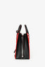 Balenciaga Black/Red Leather Mini Papier A4 Shoulder Bag