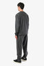 Moncler Grey Wool Crewneck and Joggers Set Size L Men's