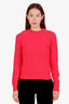 Hermès Rose Flash Virgin Wool Crewneck Sweater Size 36