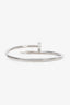 Cartier 18K White Gold Diamond Juste un Clou Bracelet Medium Model Size 16