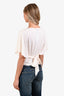 Reformation White Tie Short Sleeve Top Size XS