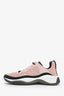 Pre-loved Chanel™ Pink Mesh Suede Calfskin CC Sneakers Size 37