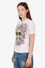 Louis Vuitton White Face Printed T-Shirt Size S
