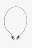 Christian Dior Vintage Ceramic Bead Lariat Necklace