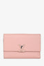 Louis Vuitton Pink Grained Leather Victorine Wallet
