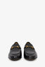Gucci Black Leather Horsebit Loafers Size 37.5