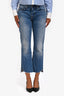 GRLFRND Blue Distressed Hem High Rise Jeans Size 26