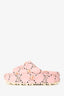 Gucci x Pikarar Pink Rubber Shiba Inu Print Interlocking G Slides Size 37
