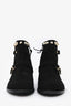 Stuart Weitzman Black Suede Gowest Ankle Boots Size 6.5