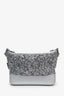 Pre-loved Chanel™ 2020 Silver Leather Sequin Small Gabrielle Hobo Bag