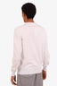 Salvatore Ferragamo White Cotton Crewneck Sweater Size M Mens