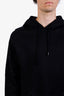 Louis Vuitton Black Cotton Logo Hoodie Size M