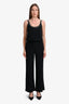 Stella McCartney Black Sleeveless Chain Detail Jumpsuit Size 36