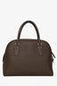 The Row Brown Deerskin 'India 12' Top Handle Bag
