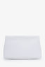 Jimmy Choo White Leather Embossed Pouch