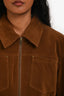 Fabrique Brown Faux Suede 'Erica' Jacket Size S