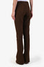 Burberry Brown Wool Speckled Flared Trousers Size 42