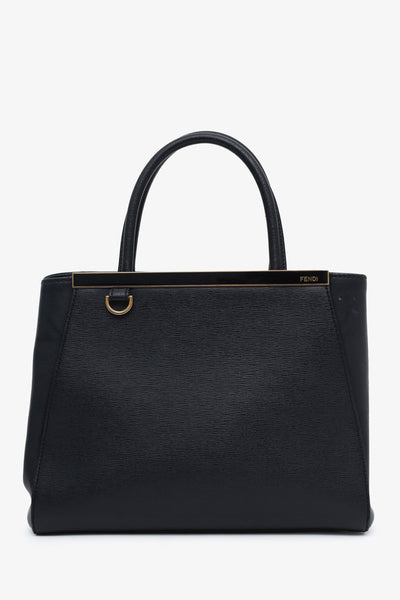 Fendi Black Leather Small 2Jours Bag with Strap – Mine & Yours