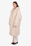 Max Mara Cream Alpaca Wool Blend Teddy Coat Size Large