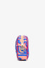 Emilio Pucci Blue/Multicolour Nylon Patterned Cosmetic Bag