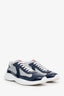 Prada Navy Patent Leather America's Cup Sneakers Size 12 Mens