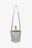Loewe Grey Leather Pebble Mini Bucket Bag