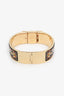 Hermès Gold-Plated Enamel Equestrian Motif 'Loquet' Watch