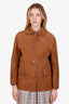Prada Brown Suede Light Jacket Size 38
