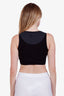 Loewe Black Cotton Logo Cropped Tank Size XS