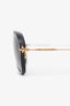 Miu Miu Black Frame Aviator Sunglasses