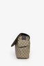 Gucci Brown Coated Canvas GG Logo Messenger Bag