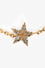 Christian Dior Gold Tone 'Clair D Lune' Crystal Star Bracelet Set