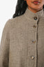 Loro Piana Grey Cashmere Buttoned Jacket Size 44