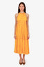 Zimmermann Orange Crepe Silk Tiered 'Mae' Maxi Dress Size 3