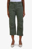 Nili Lotan Green Utility Cropped Pants Size 0