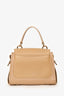 Chloe 2022 Tan Leather 'Mini Tess Day' Top Handle Bag with Strap