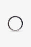 Louis Vuitton Silver Tone Purple LV Mosaic Ring