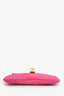 Jacquemus Pink Suede 'Le Bisou Cadenas' Shoulder Bag