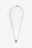 Gucci 18K White Gold Diamond GG 'Icon' Pendant Necklace