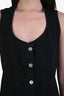 Frame Black Denim Buttoned Mini Dress Size 4