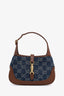 Gucci Blue GG Denim Jackie 1961 Mini Shoulder Bag with Strap
