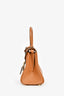 Delvaux Brown Leather Mini Brilliant GHW Top Handle with Strap