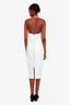 Retrofête White 'Cheryl' Sweetheart Halter Neck Midi Dress Size L