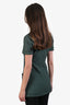 Pre-loved Chanel™ Green Cotton Short Sleeve Raw Edge Tunic Size 36