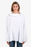 The Row White Cotton Turtleneck Long Sleeve Top Size S