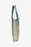 Hermès Blue Leather Canvas 'Petit H Bell' Tote