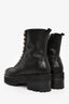The Kooples Black Leather Platform Lace Up Combat Boots Size 39