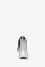 Bvlgari Metallic Silver Leather Small Serpenti Forever Chain Pochette