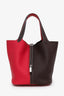 Hermès 2021 Rouge Sellier/Framboise Clemence Picotin Lock 22 with PHW